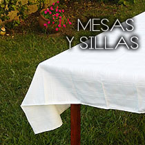 Alquiler de mesas y sillas